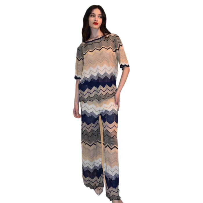 Completo pantalone in maglia jacquard LAFTY LIE