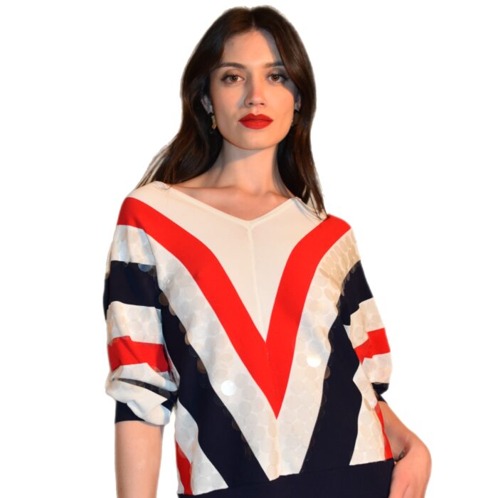 Maglia In viscosa multicolor con paillettes LAFTY LIE