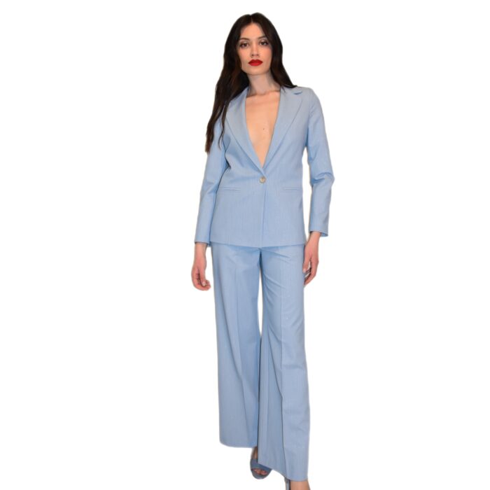 Tailleur ad un petto con filo lurex LAFTY LIE