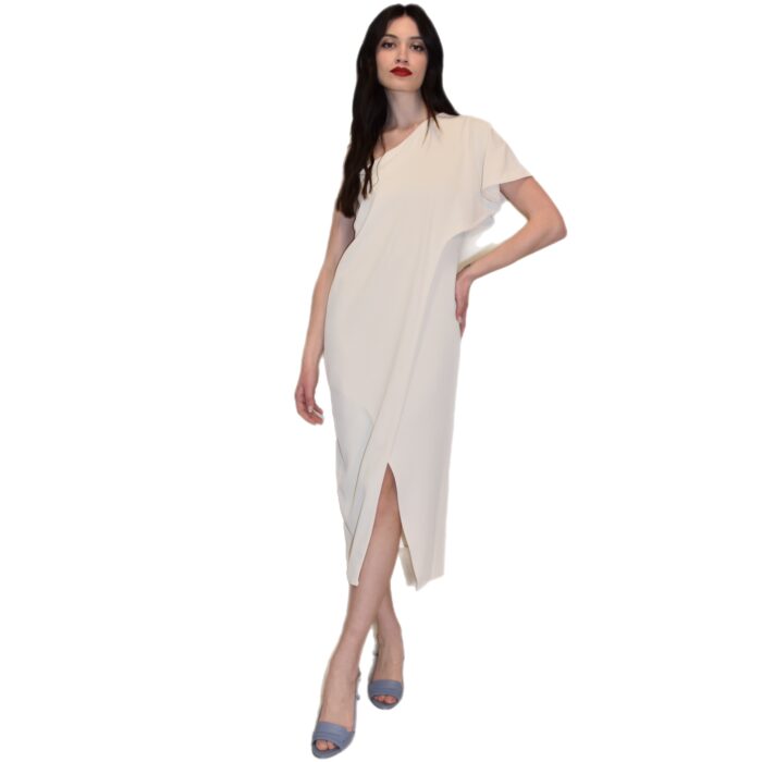 Abito monospalla con pannello asimmetrico ANITIE'