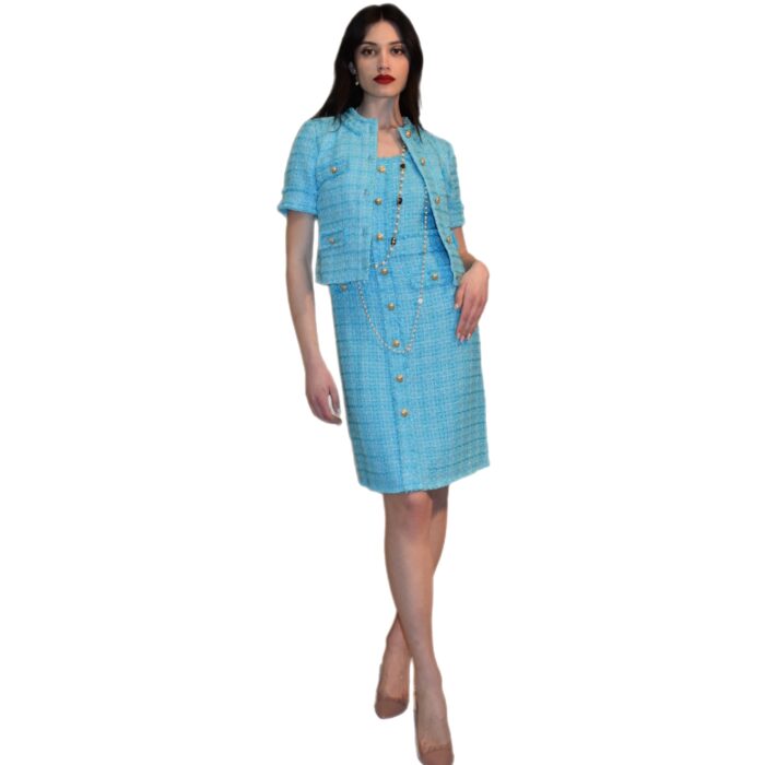 Giacca in tweed con frange a maniche corte WEILL PARIS