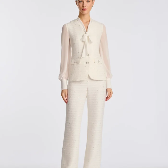 Pantaloni in tweed con paillettes WEILL PARIS