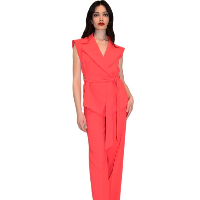 Tailleur pantalone senza maniche in cady ALBA CONDE