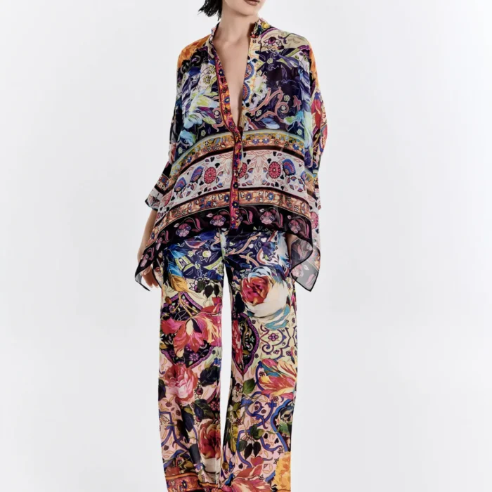 Completo pantalone in chiffon stampa Gipsy ATELIER LEGORA