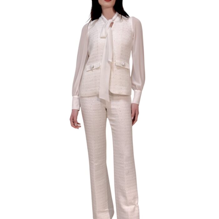 Pantaloni in tweed con paillettes WEILL PARIS