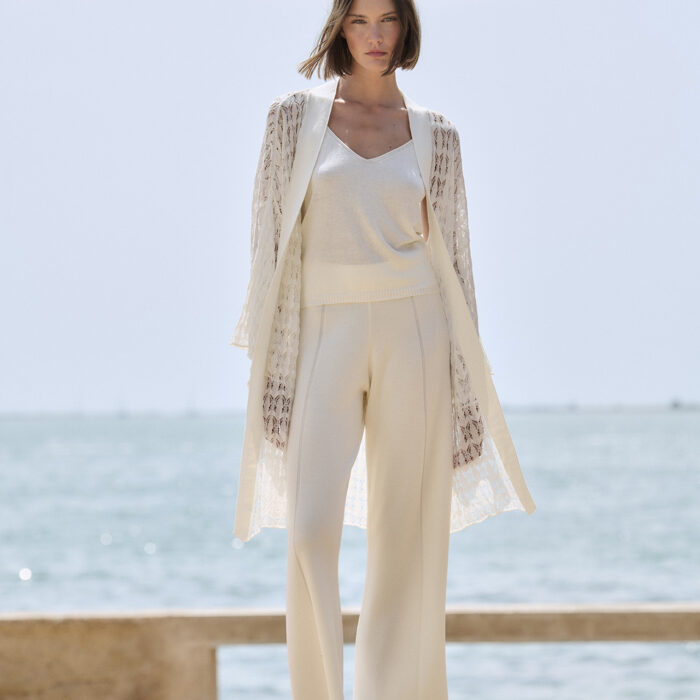 Pantaloni dritti in maglia compatta SITA MURT