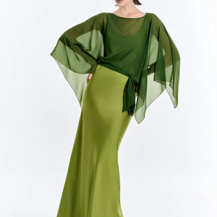 Abito Lungo sottoveste Con blusa in chiffon ATELIER LEGORA