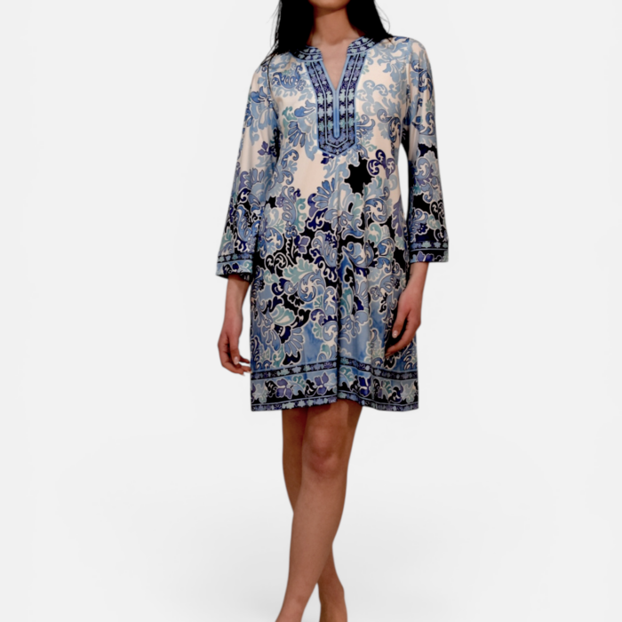 Abito Svasato In Jersey Stampa cashmere HALE BOB