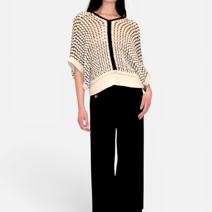 Maglia di cotone lavorazione crochet SITA MURT