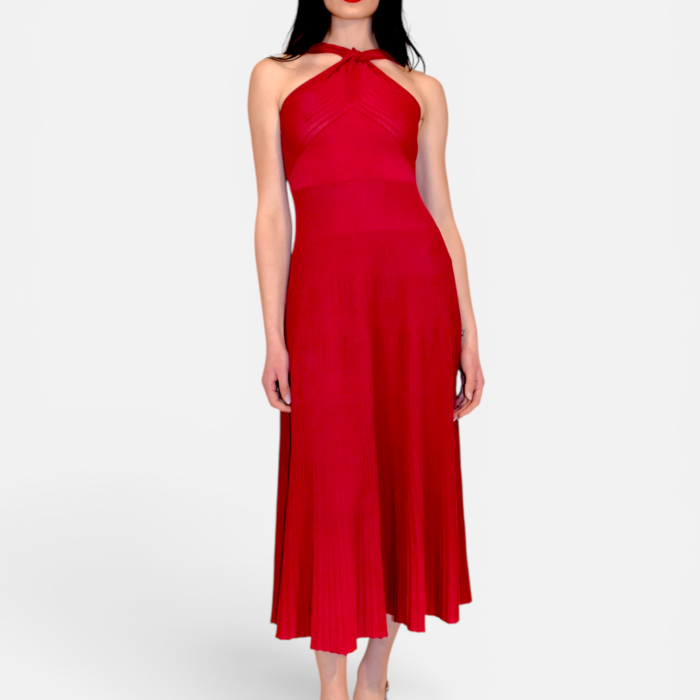Abito midi con scollo all'americana SITA MURT