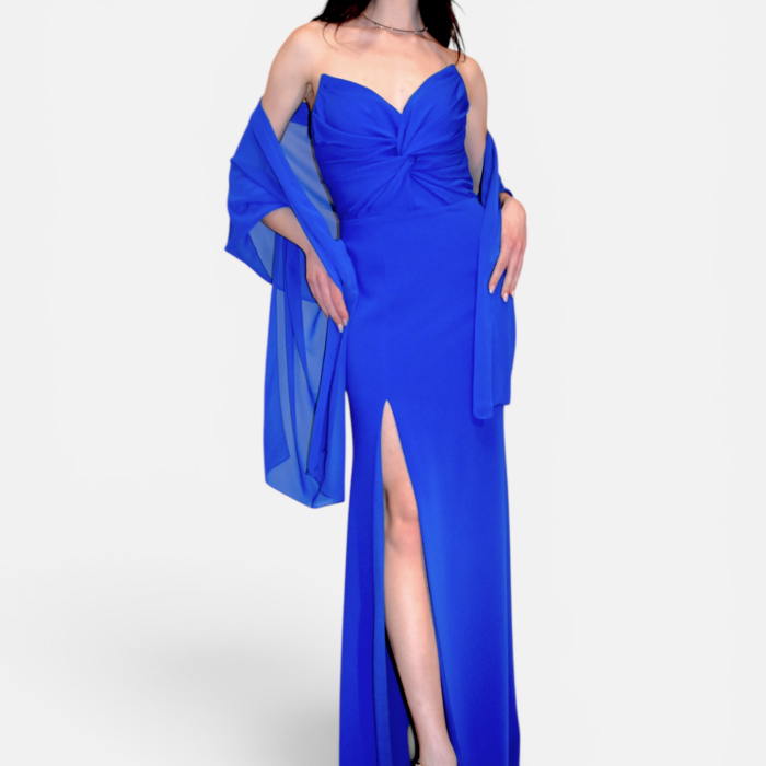 Abito lungo a bustier motivo nodo ELISABETTA DORI