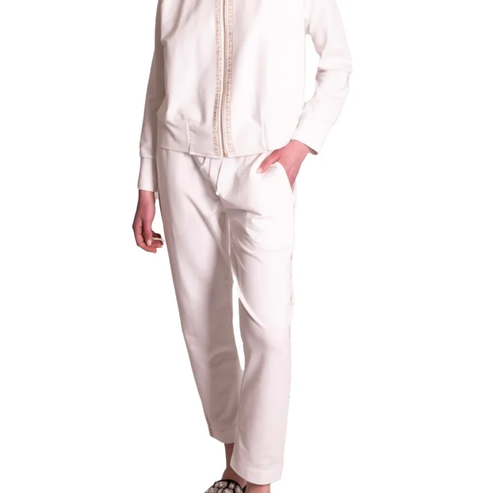 Pantalone di felpa con greca logo CLO'