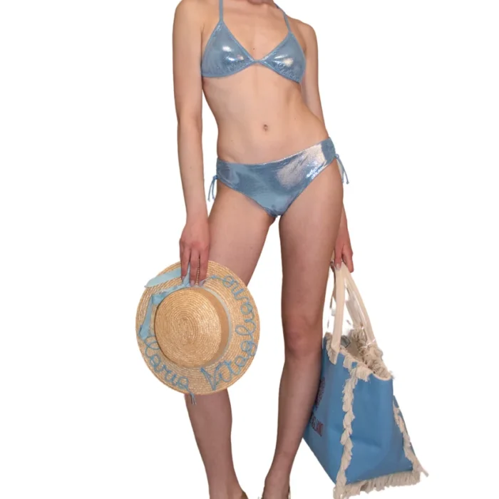 Costume bikini in lycra lucida stampa pitone DRYCRI