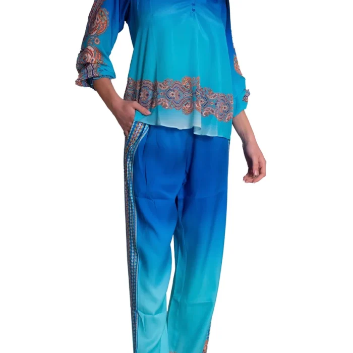 Blusa In Crêpe De Chine Sfumata HALE BOB
