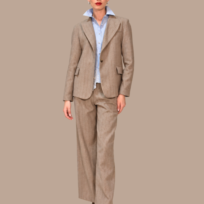 Tailleur monopetto gessato ANITIE'