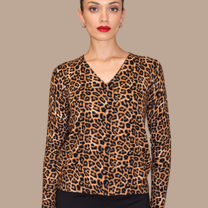 Maglia in viscosa stampa animalier Z.O.E.