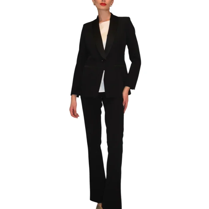 Tailleur pantalone con collo smoking CLO'